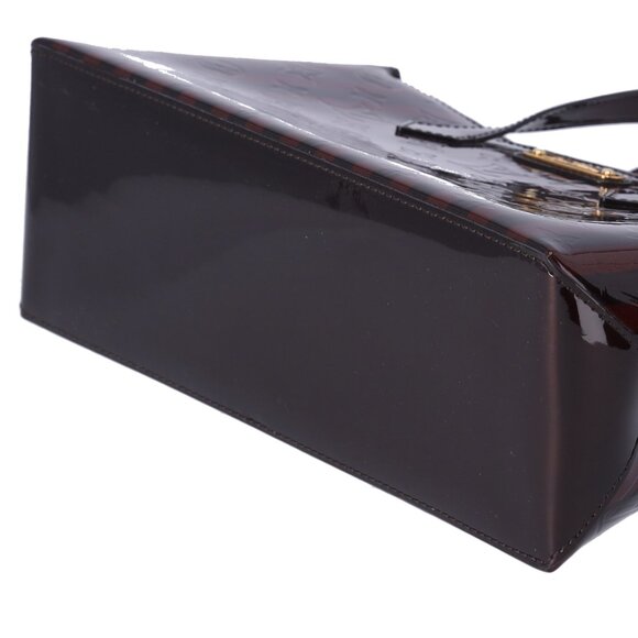 Louis Vuitton Vernis Rayures Wilshire PM Amarante Stripe Patent Leather - Picture 9 of 10